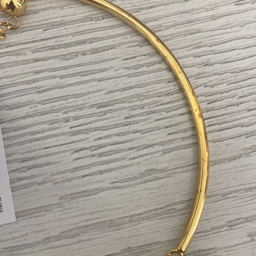 Kate Spade Vegas Jewels Emerald Green Choker collar bib statement necklace